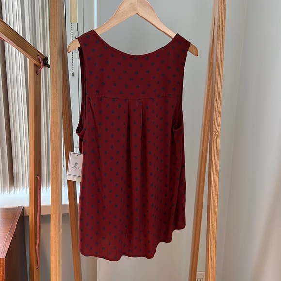 SUSINA Button Front High/Low Tank, NWT - Picture 3 of 4